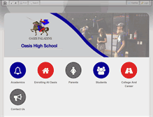 Tablet Screenshot of oasishigh.org